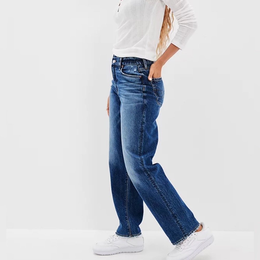 American Eagle Outfitters Blue Straight Leg Jeans